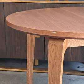 Paged :: Argo Ausziehtisch, rund, Eiche, Breite 110-155 cm