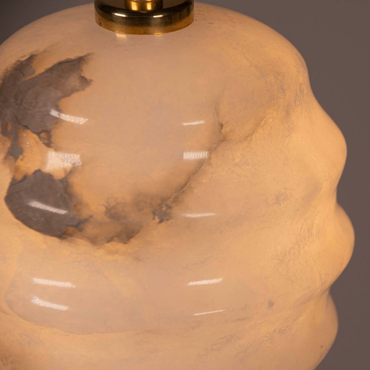 Embassy Interiors :: Kalliope Alabaster Brass Triadic Constellation Pendant Lamp/Chandelier