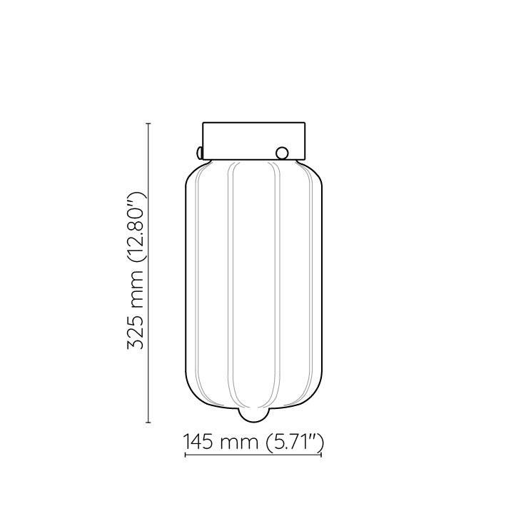 Embassy Interiors :: Deco transparent brass ceiling lamp, height 32.5 cm