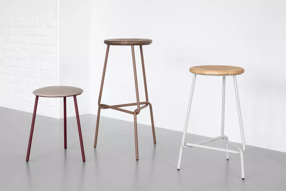 Loft Decora :: Bar stool / hocker Miam brown-black height 63 cm