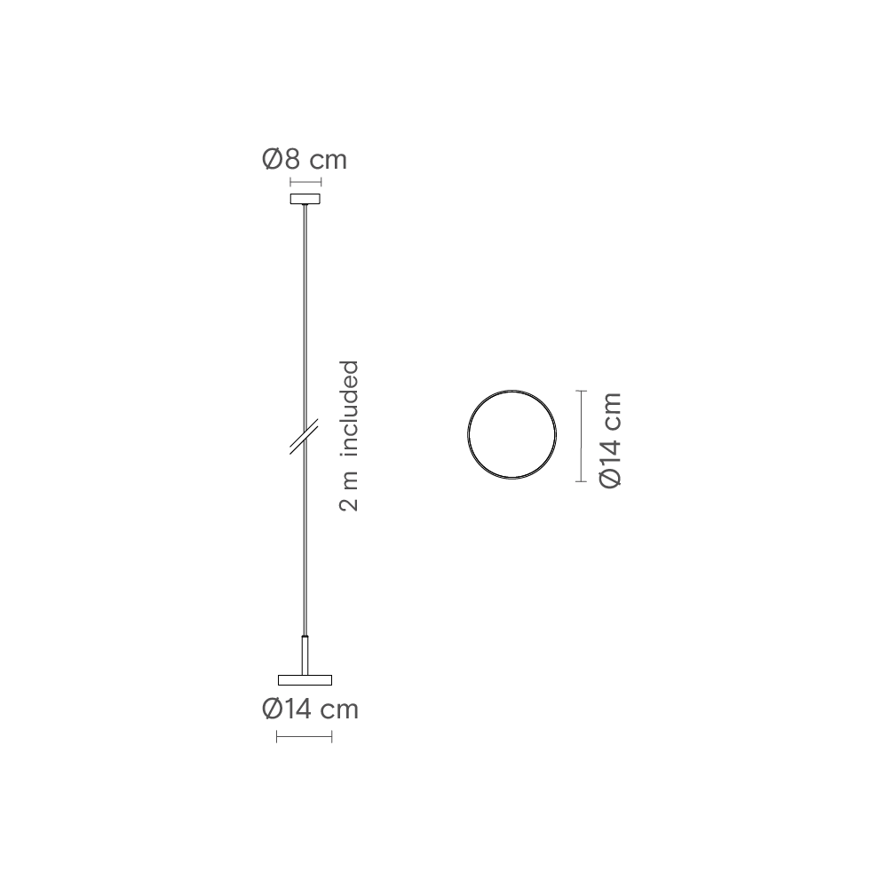 Robin :: Rafaela hanging lamp, diameter 14 cm, black