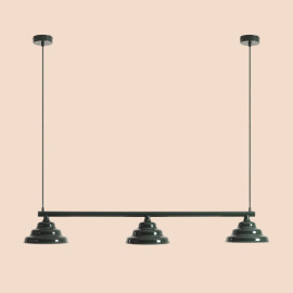Artera :: Fala 3 hanging lamp, deep green, width 123 cm