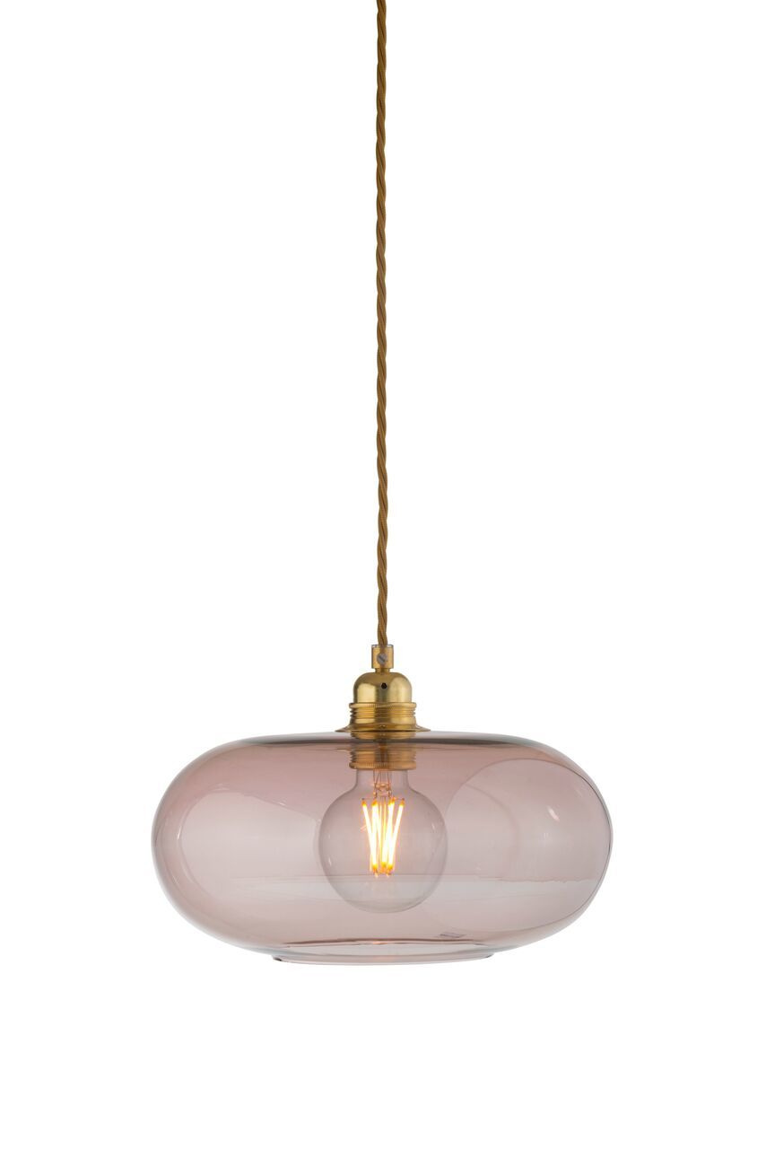 Ebb & Flow :: Hängelampe aus Glas Horizon obsydian 36 cm transparent