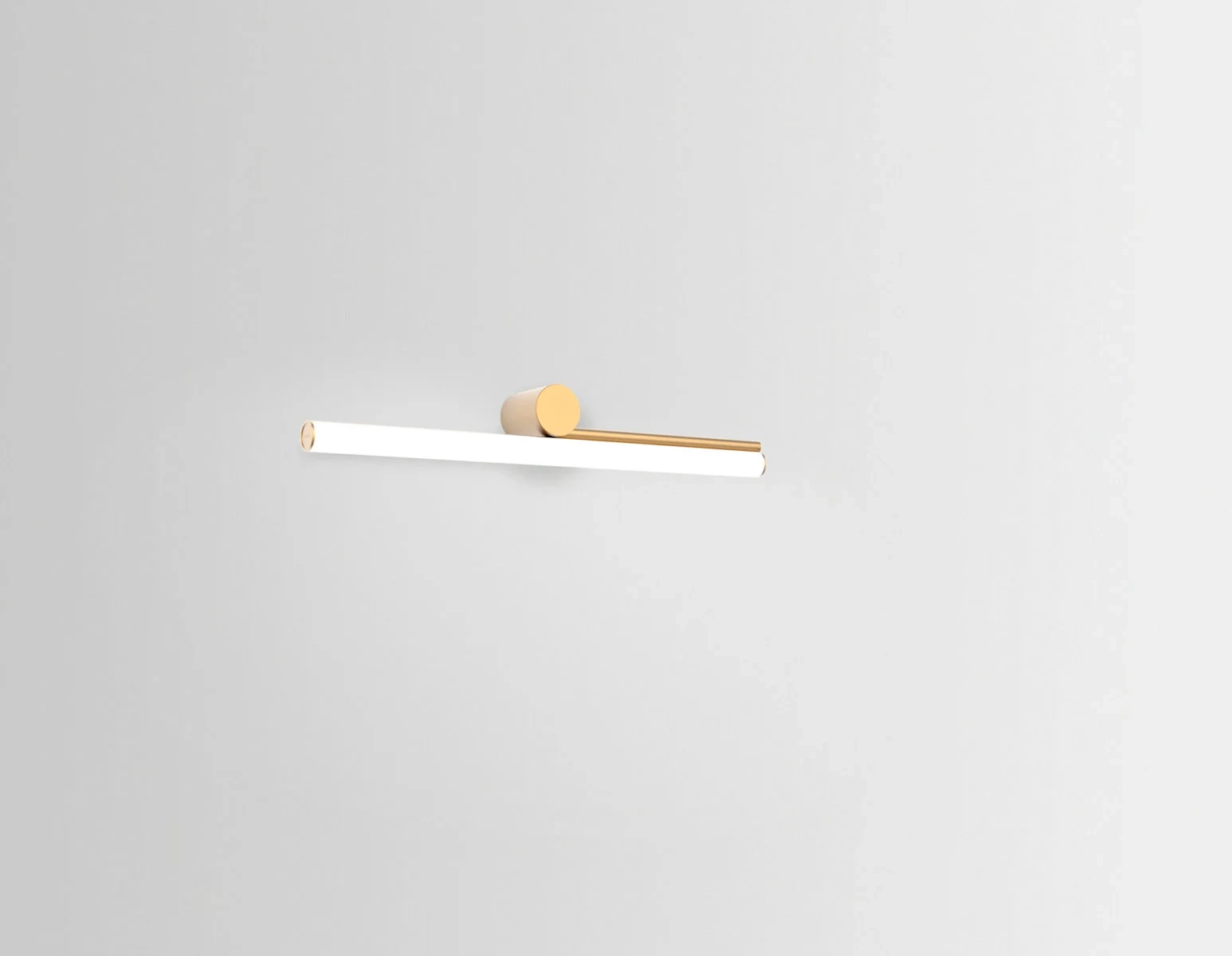 Marset :: Ambrosia rechte goldene Wandleuchte, Breite 60 cm