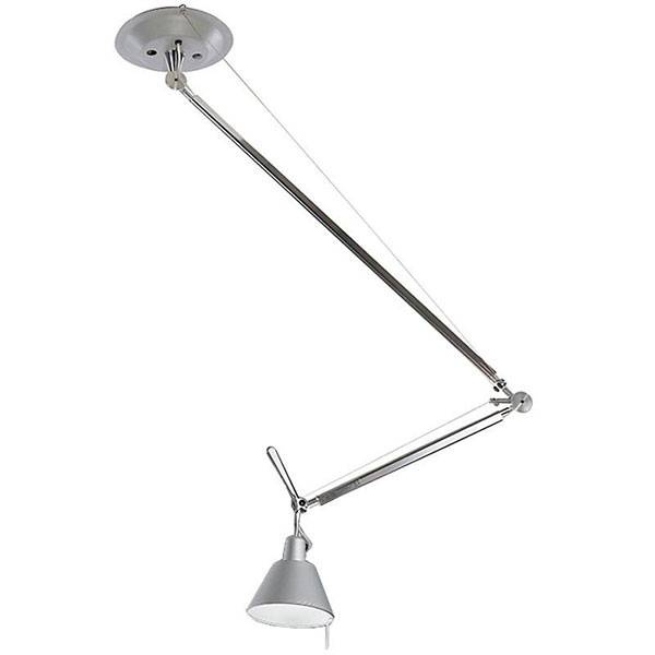 Artemide :: Hängelampe aus Metall Tolomeo Decentrate Höhe 181 cm silber
