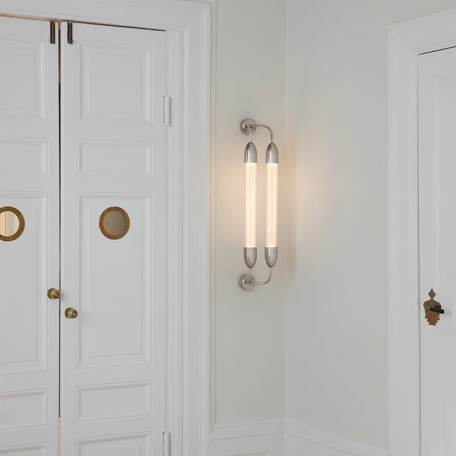 Umage :: Lemon Squeeze Double Short wall lamp / sconce, height 77 cm, polished steel