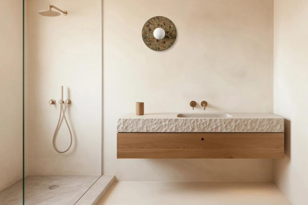 Kaspa :: Legra wall lamp / sconce, width 30 cm, sage IP44