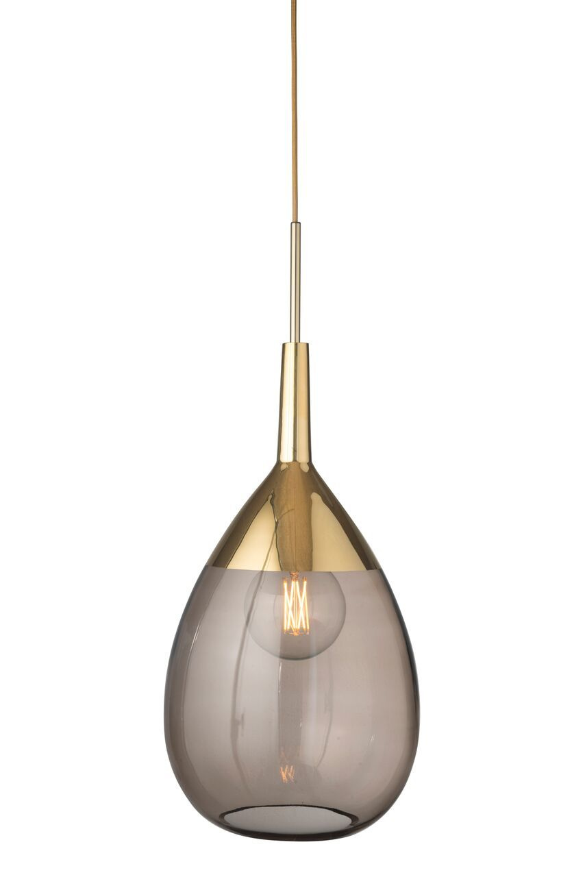 Ebb & Flow :: Hängelampe aus Glas Lute 31cm gold