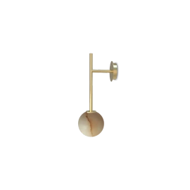 Robin :: Royal Single Arm wall lamp / sconce, height 32 cm, alabaster and brass