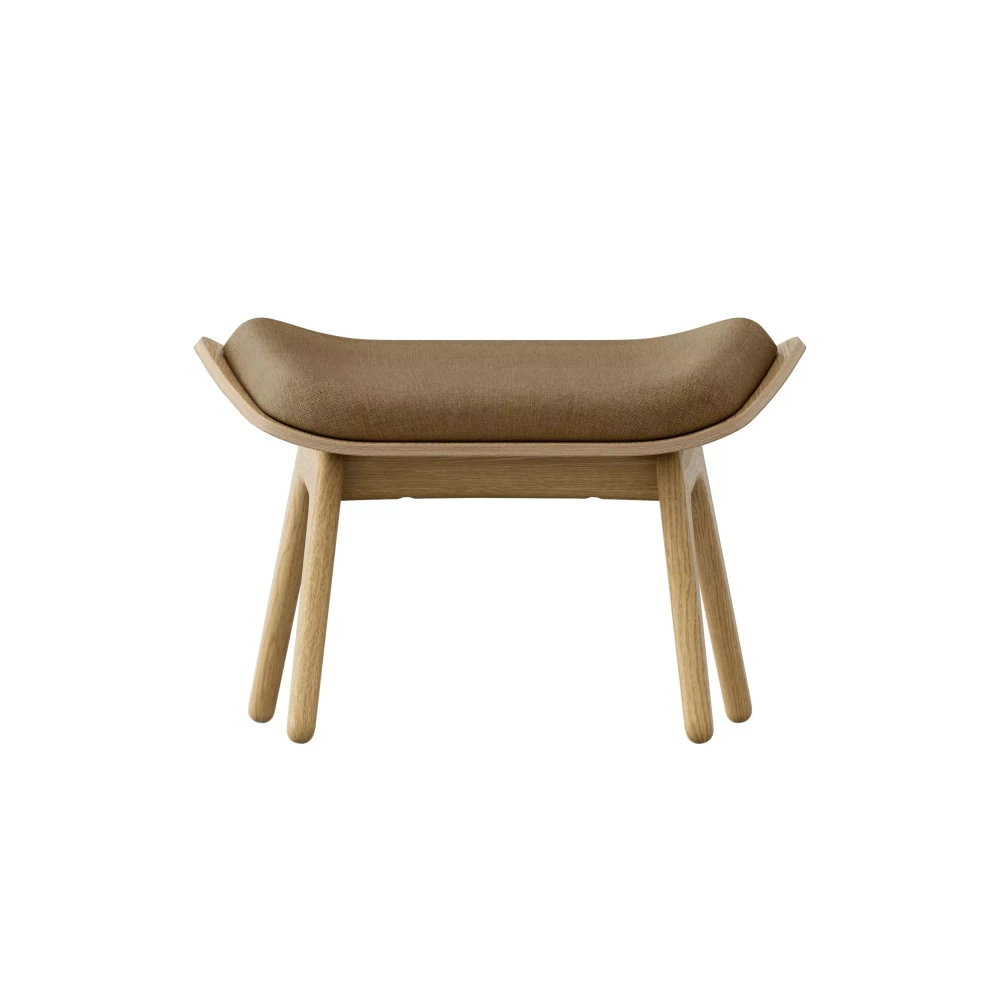 Umage :: Reader Sugar Brown gepolsterter Fußhocker, Breite 60 cm