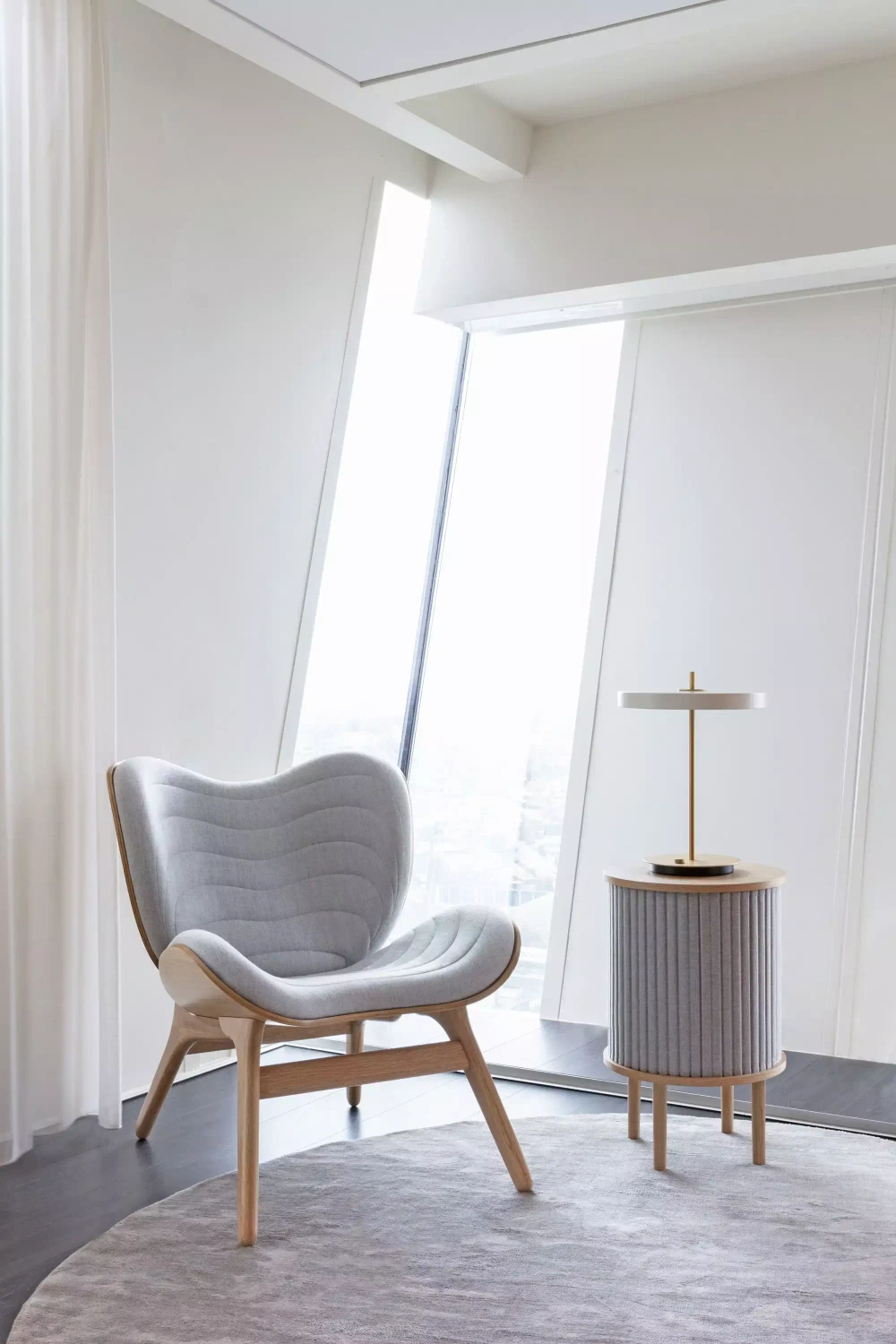 Umage :: Upholstered armchair Conversation Piece Sterling grey width 70 cm