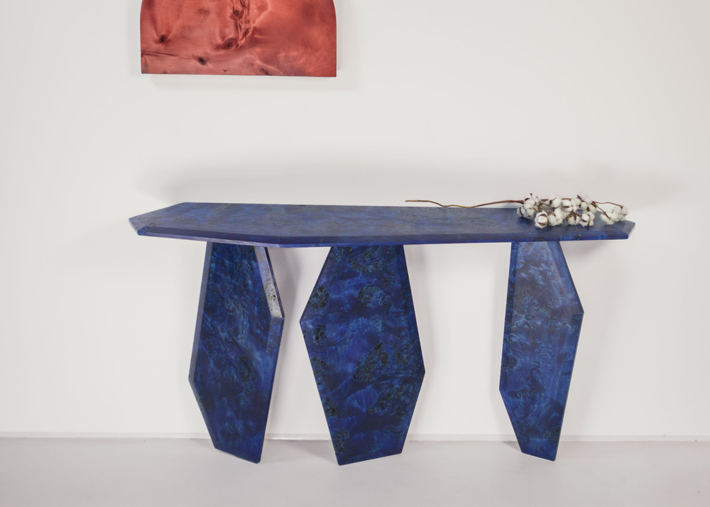 Bruni Design :: Voco Konsole in Saphirblau, Breite 154 cm