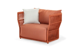 Kunesti :: Have Some Joy! Orange Garden Chair, Width 105 cm