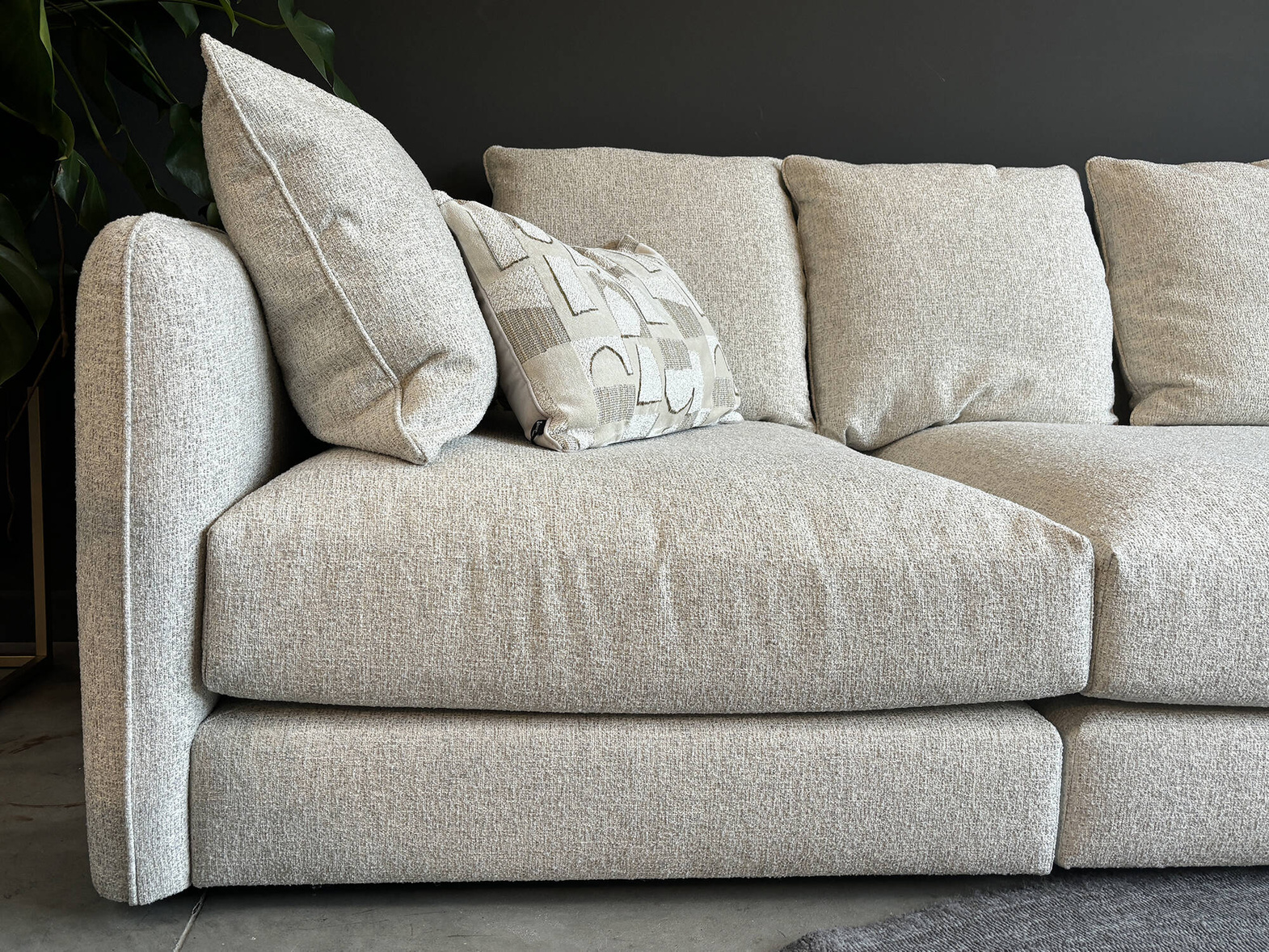 Nordic Line :: Polstersofa Bella, Breite 295 cm, graubeige