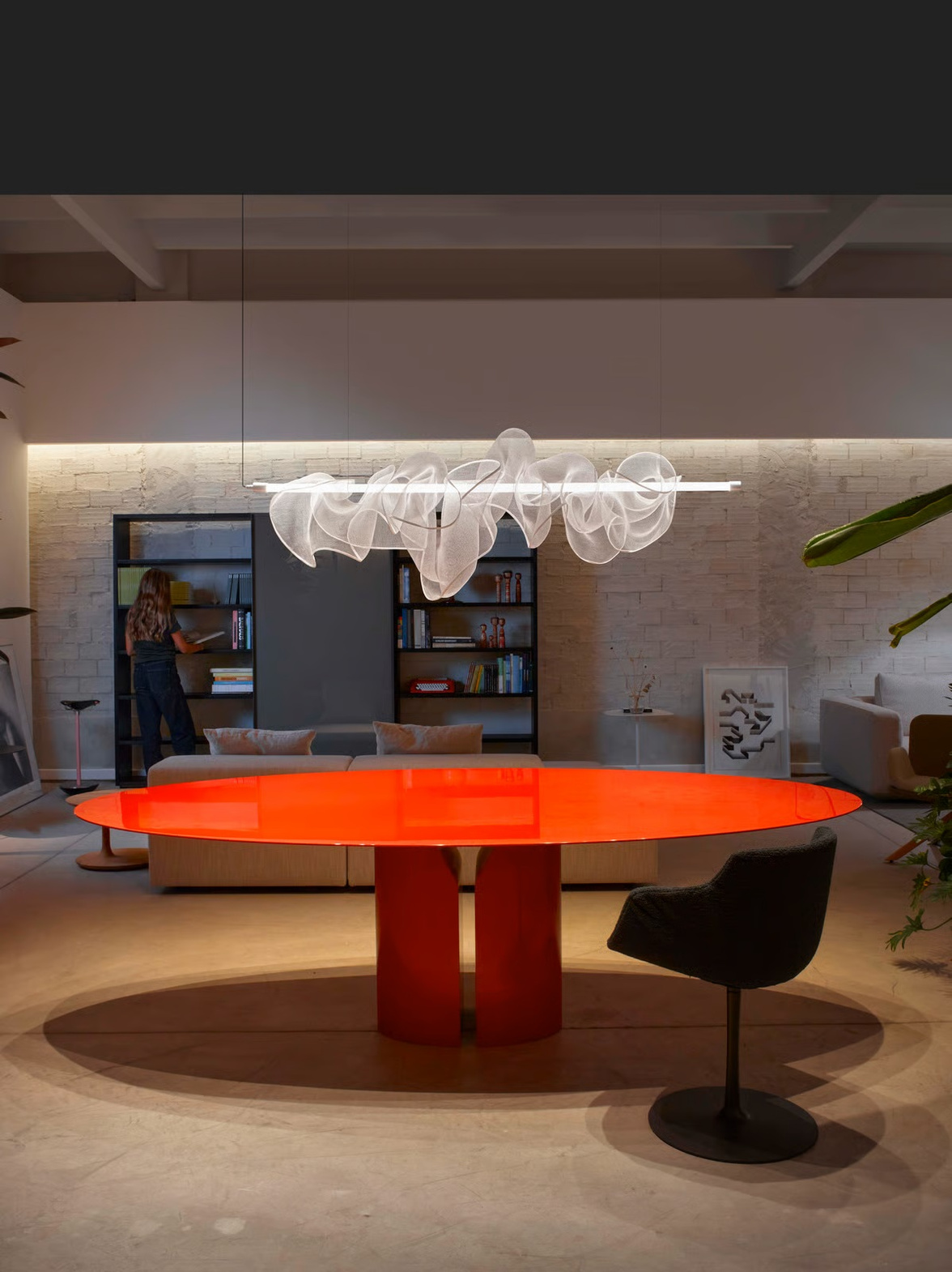 LZF :: The Cloud kurze Pendelleuchte, Breite 100 cm, weiß