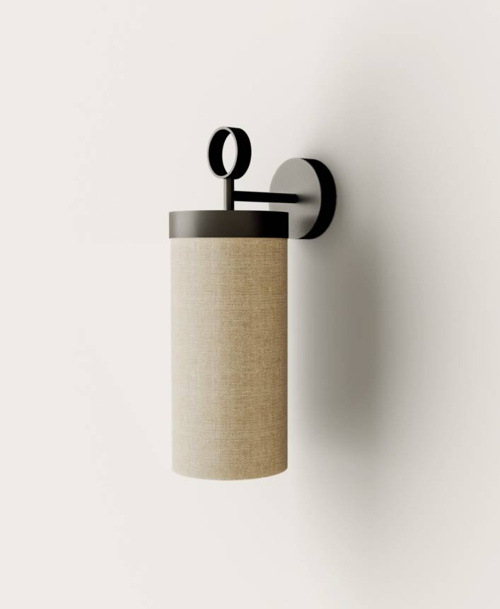 Aromas :: Pendant lamp Ison black and gold dia. 6 cm