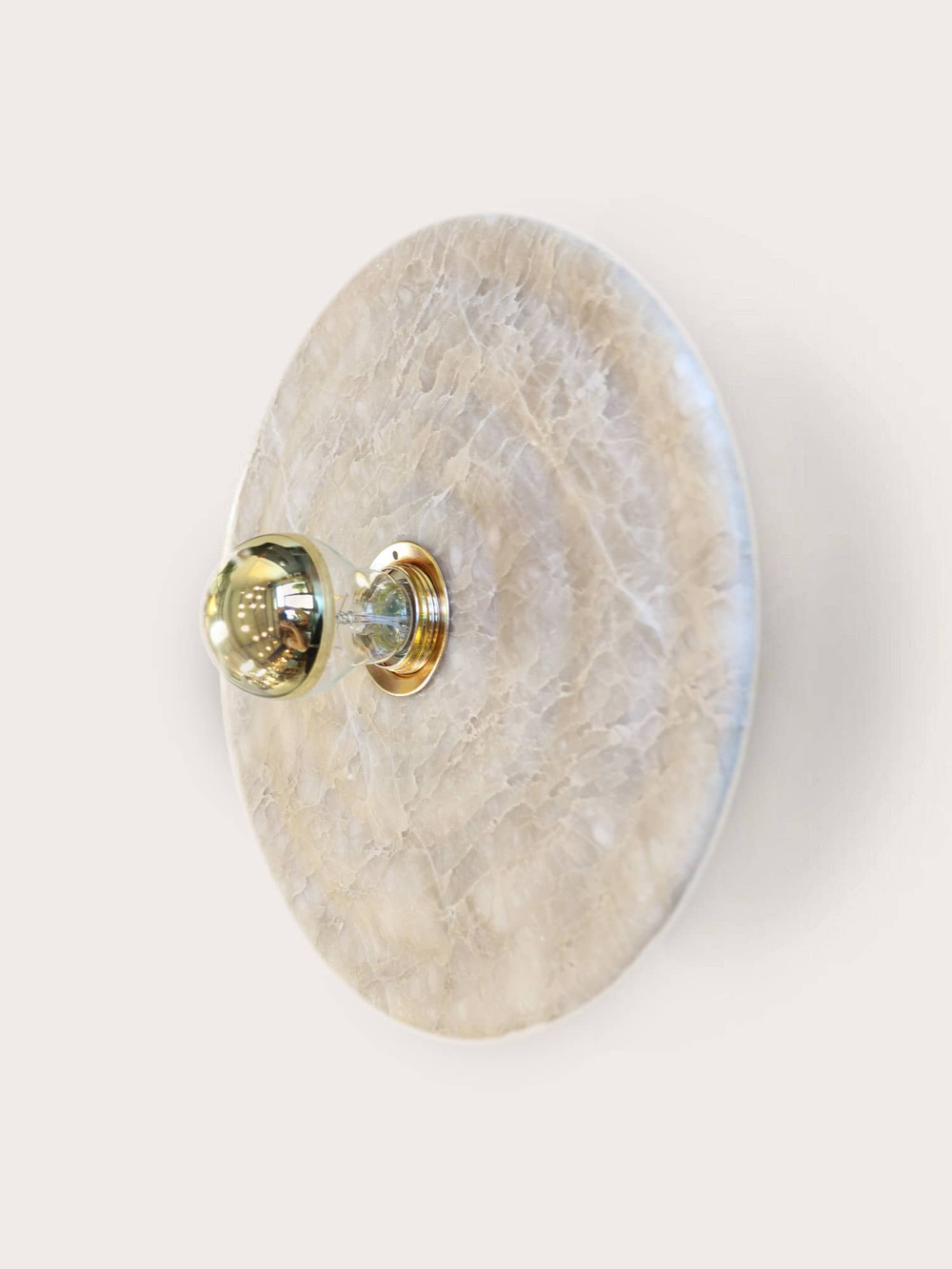 Aromas :: Wall lamp Wave golden and white dia. 30 cm