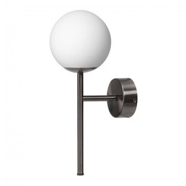 Kaspa :: Mija Deco Wandleuchte / Wandleuchte, gebürstetes Titan, Höhe 30 cm