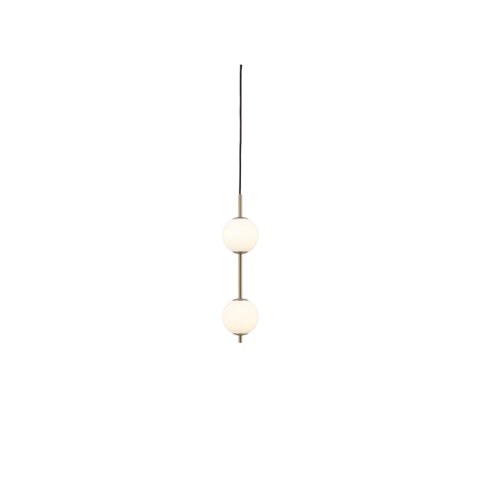 Umage :: Audrey hanging/ceiling lamp, height 50.1 cm, brass, opal shade