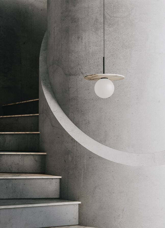 Aromas :: Hängelampe aus Metall Miro Durchmesser 20 cm schwarz