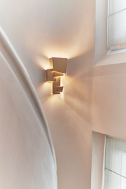 DCW:: Lampa ścienna / kinkiet MAP 1 wys. 33 cm złota