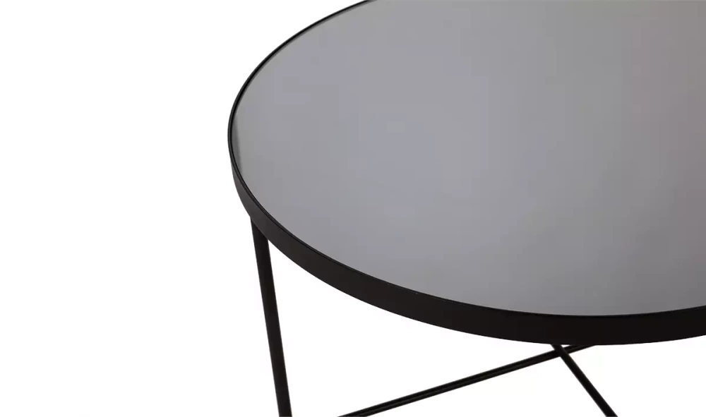 NORDIFRA :: Coffee table Tre black dia. 43 cm