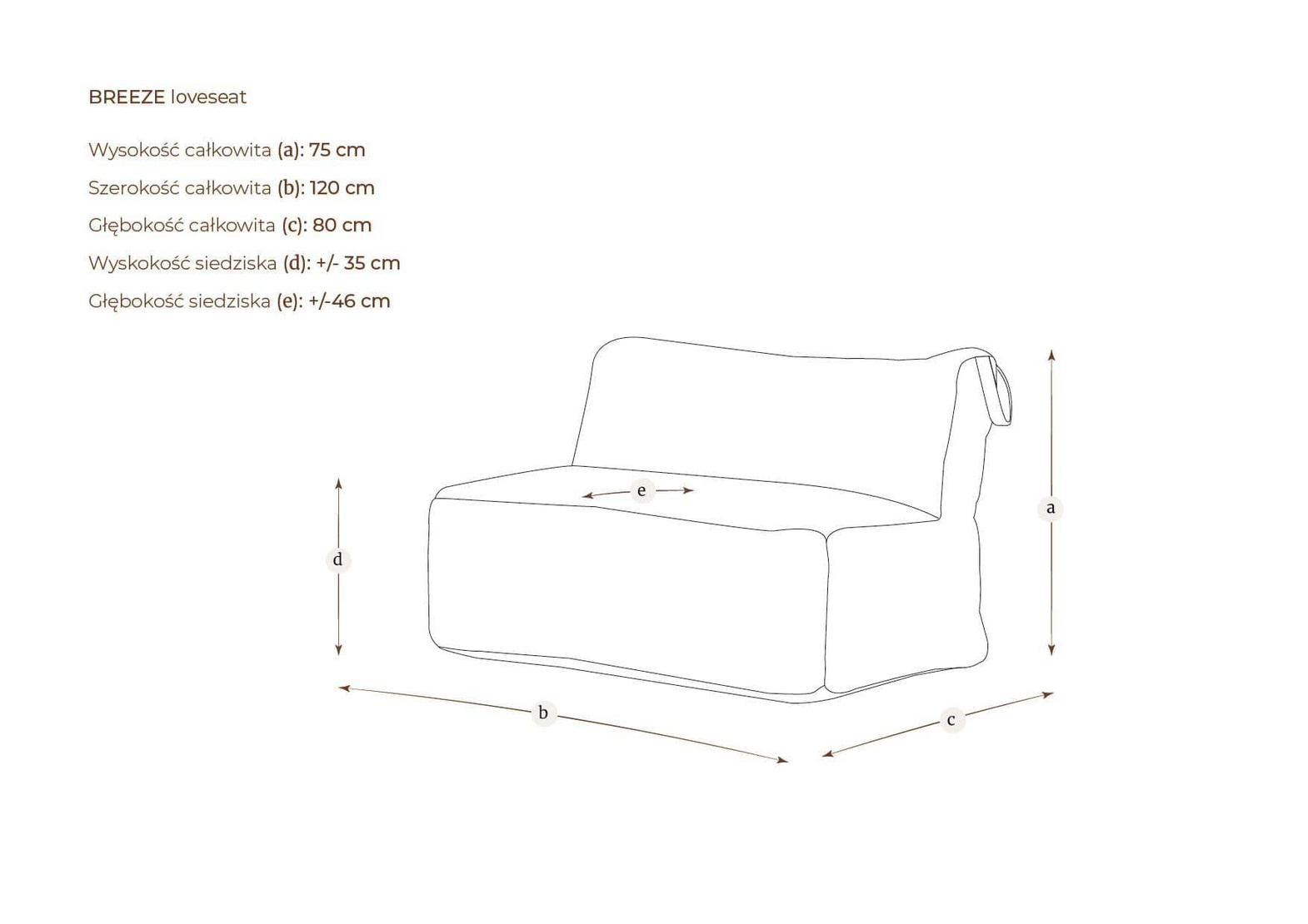 Garden Rabbit :: Loveseat Gartensofa, Breite 120 cm, Farbe zur Auswahl