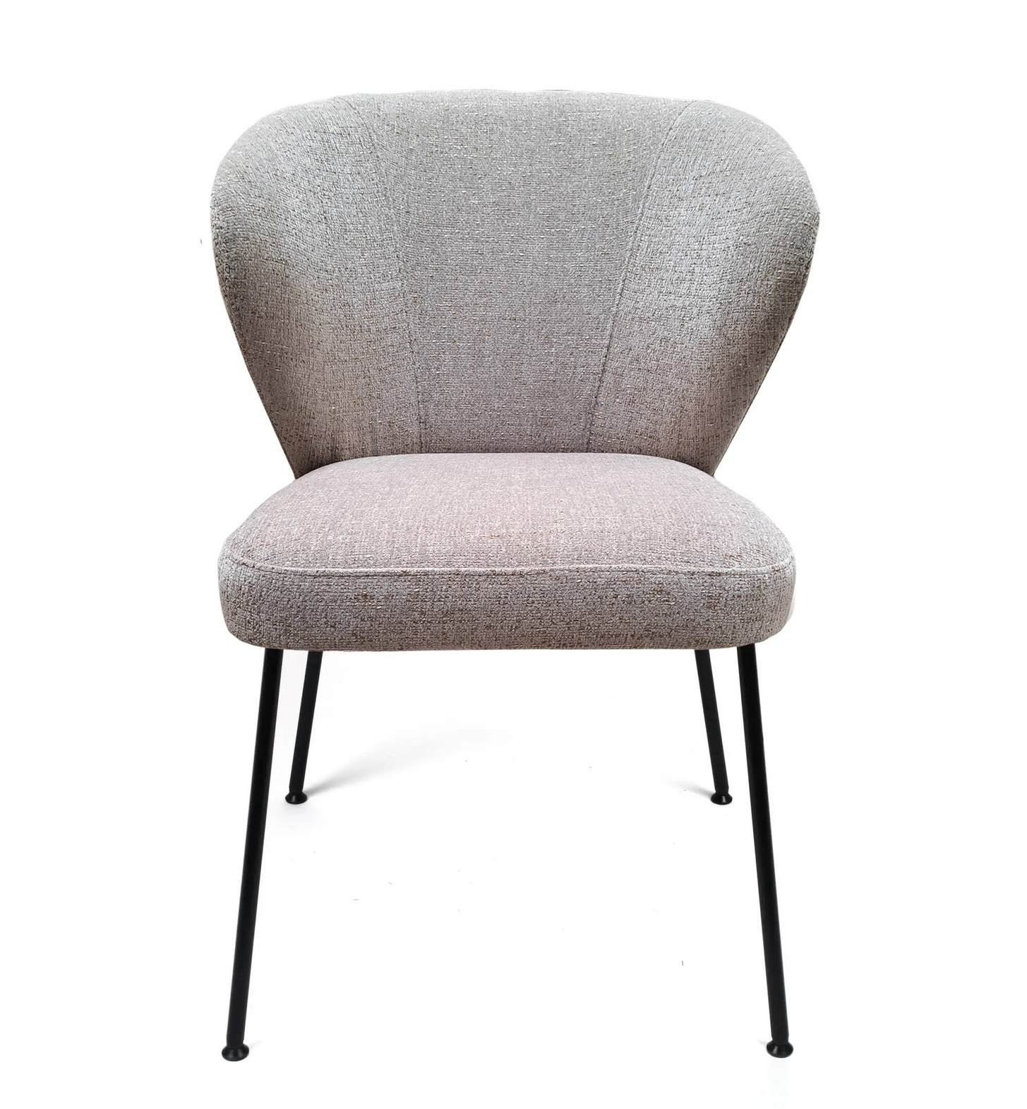 Claudie :: Polsterstuhl Stella, grau, Breite 55 cm, Metallbeine