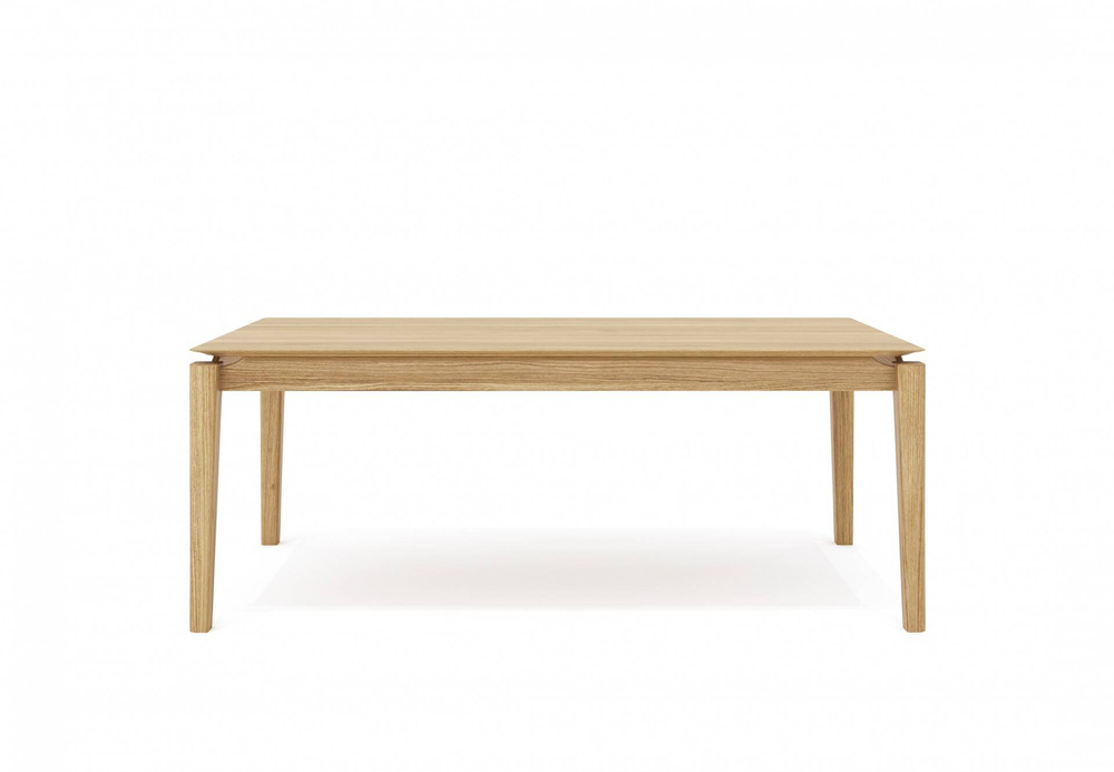 Selfia :: Chamfer oak wooden table - also available as an extendable version