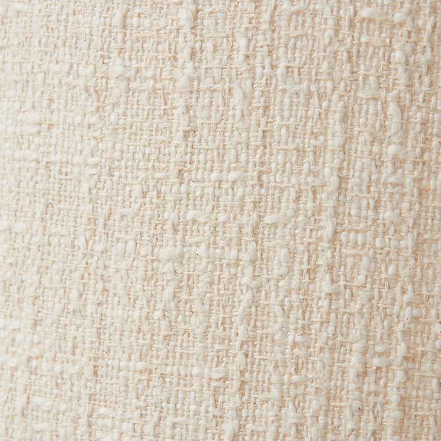 HKLiving: Floor lamp with a boucle shade, height 130 cm, brown stoneware with a linen shade