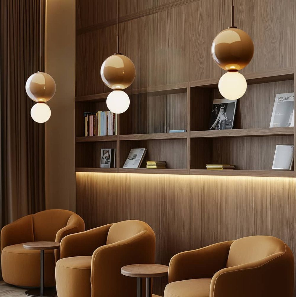 Aromas :: Lampa wisząca Ulon śr. 30 cm niebieska