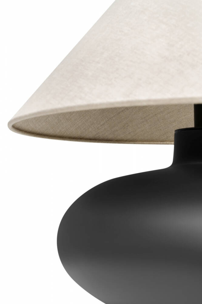 Kaspa :: Sawa Natur table lamp, graphite and linen, height 41 cm