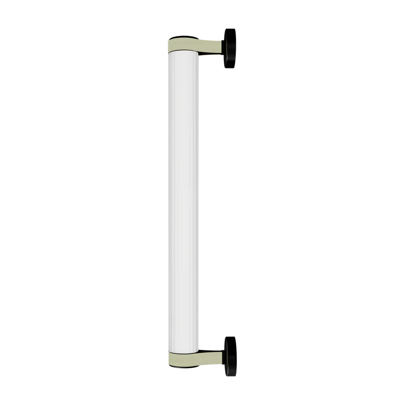 Robin :: Roseline wall lamp / sconce, height 60 cm, black and beige, IP44