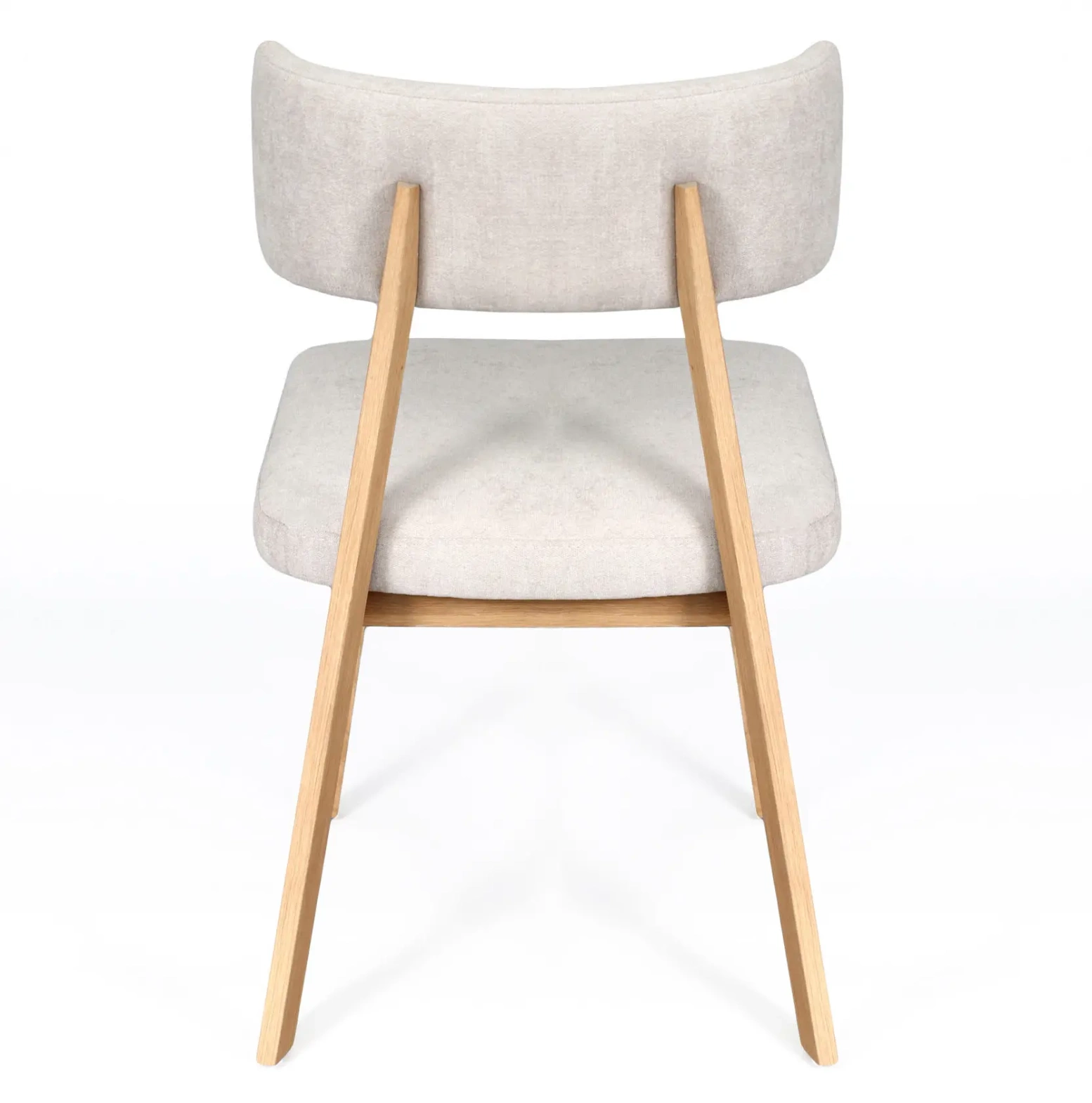 Claudie :: Chloe upholstered chair, wooden legs, color to choose, width 48 cm