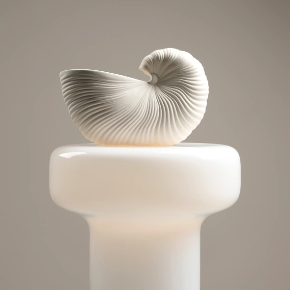 Artera :: Bonbon Almond Stehleuchte, Höhe 47 cm, weiß