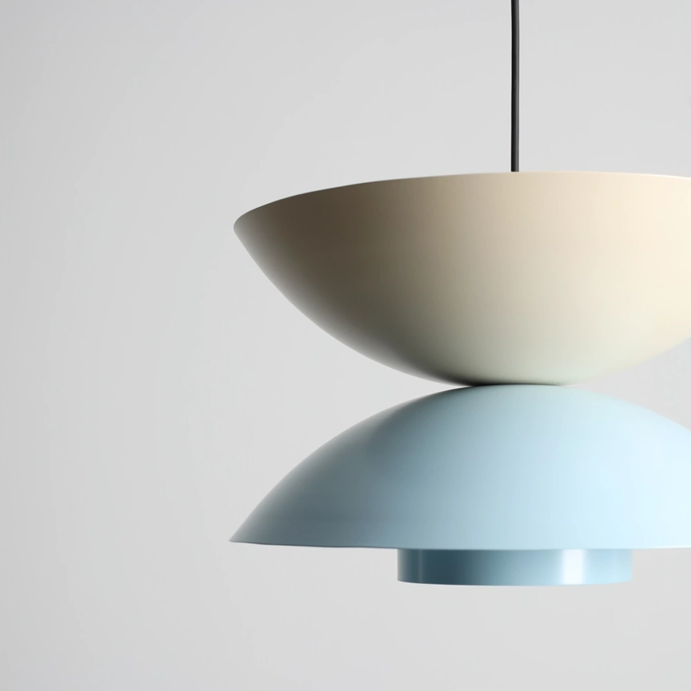 Artera :: Lampa wisząca Otti śr. 37 cm niebiesko-beżowa