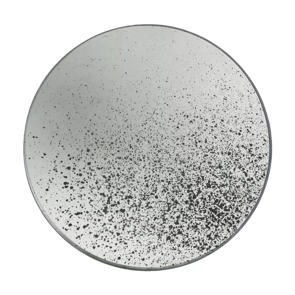 Ethnicraft :: Spiegel in einem aus Holzrahmen Clear runden Größe M grau