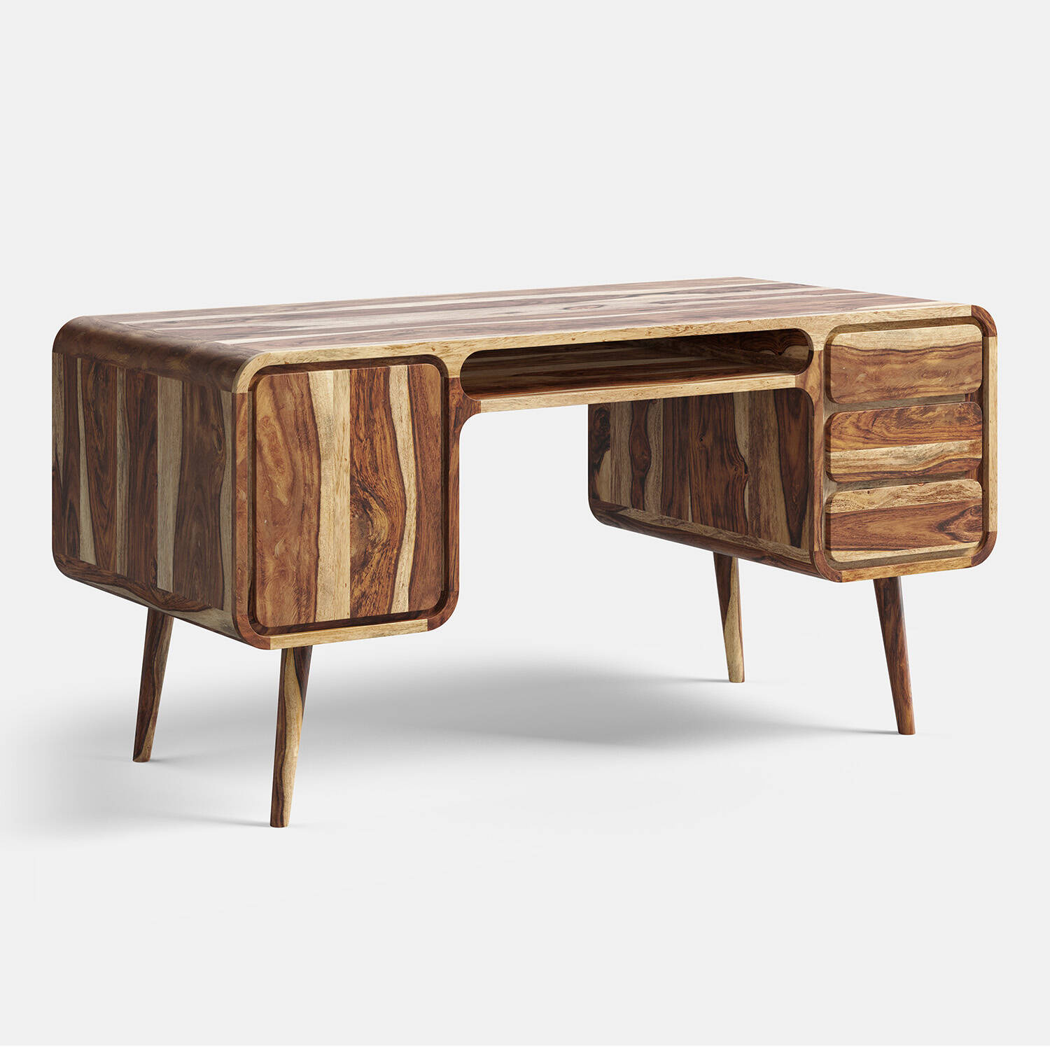 TABLE4U :: Julian Holzschreibtisch, Breite 150 cm, Kuhfarbe