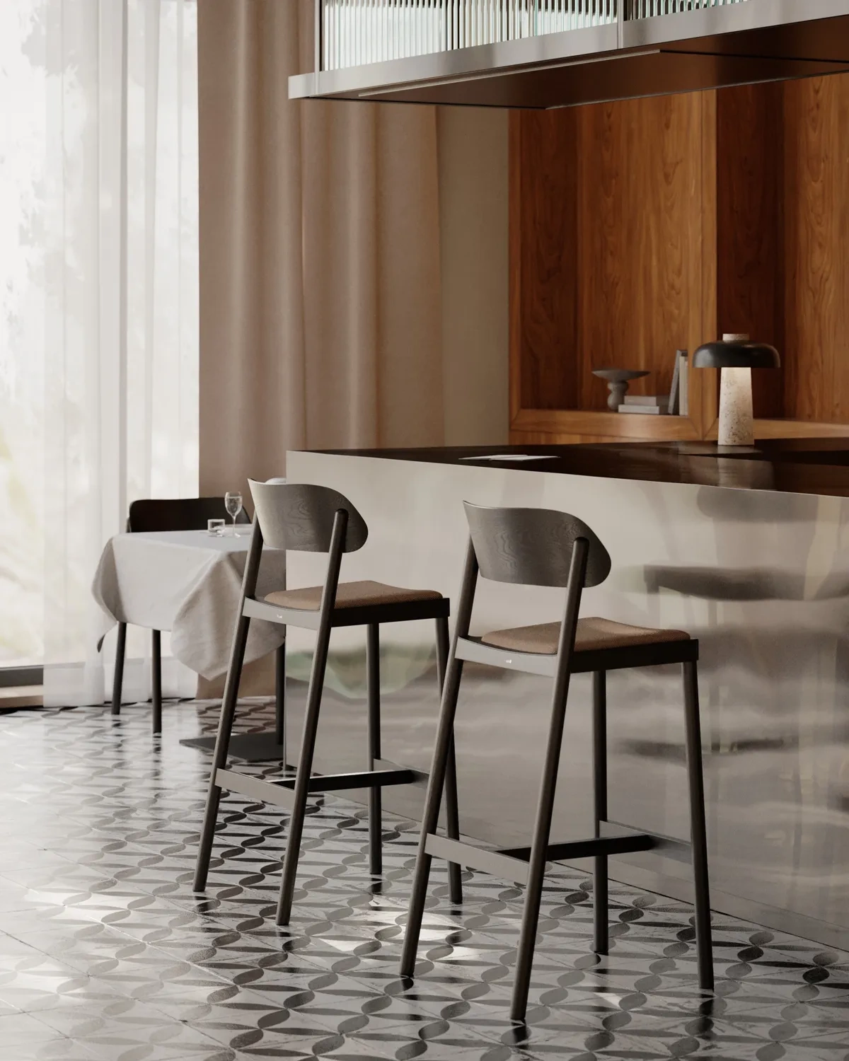 Paged :: Nimm bar stool, width 50 cm