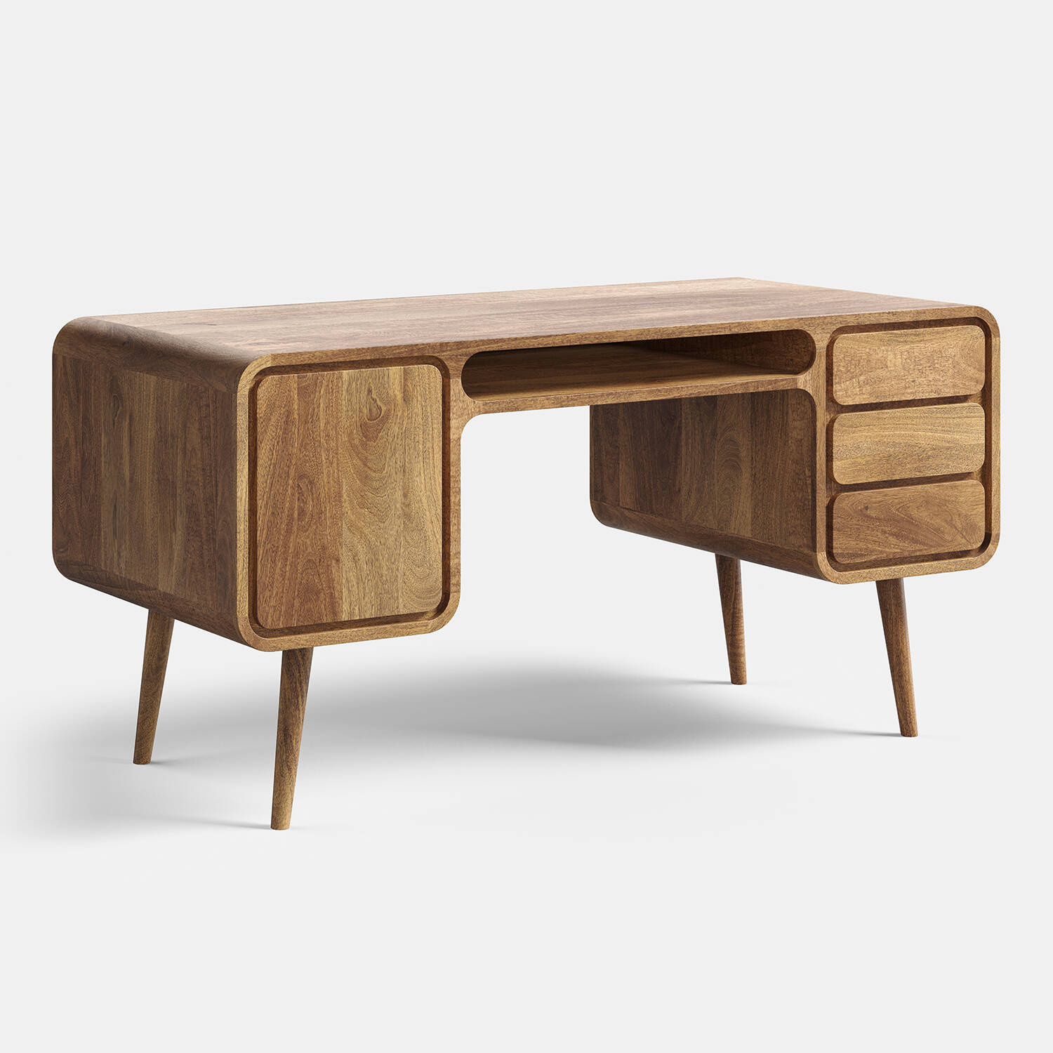 TABLE4U :: Julian wooden desk, width 150 cm, caramel color