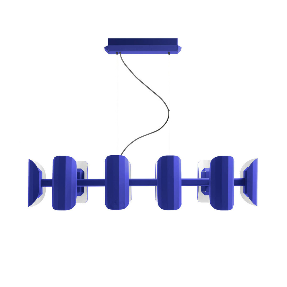Kaspa :: Apolin multi-arm pendant lamp, width 120 cm, cobalt