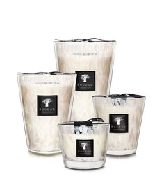 Baobab :: Kerze aus Glas Pearls Moschus / Jasmine weiß