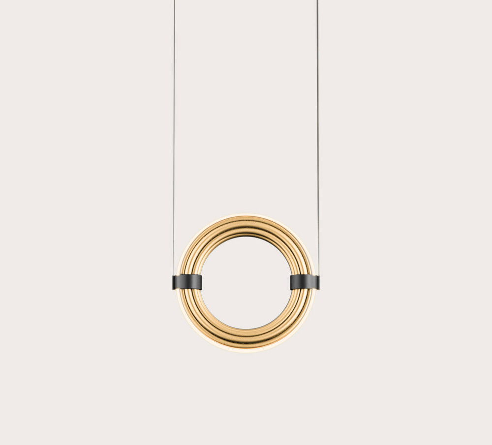 AROMAS :: Elli hanging lamp, gold, diameter 30 cm