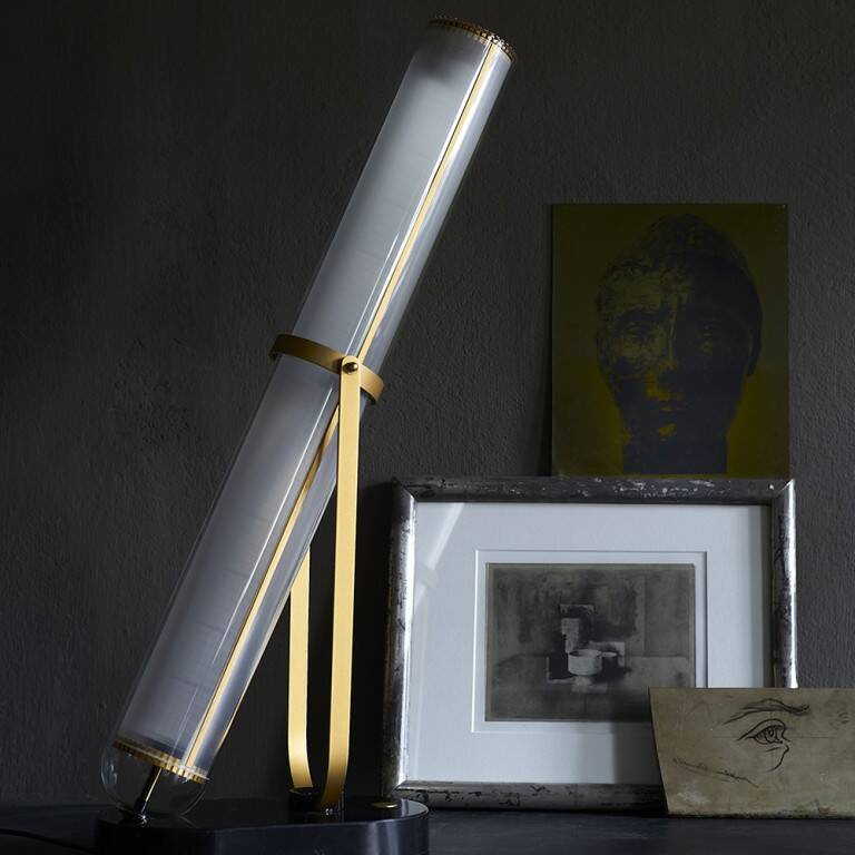 DCW:: La lampe Frechin Tischleuchte, gold, Höhe 65 cm