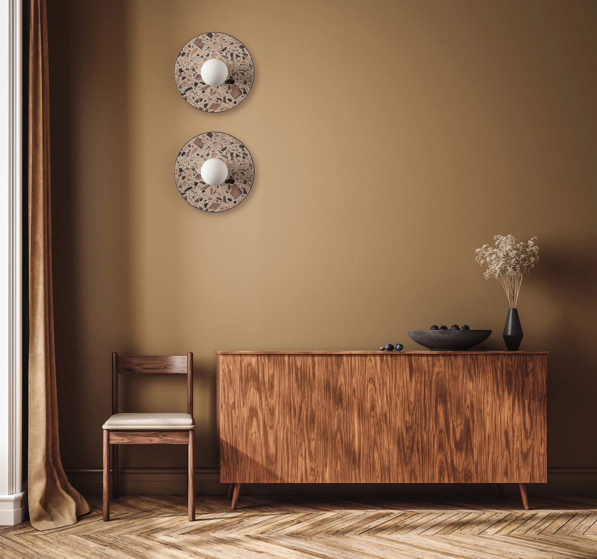 Kaspa :: Legra wall lamp / sconce, width 30 cm, cream IP44