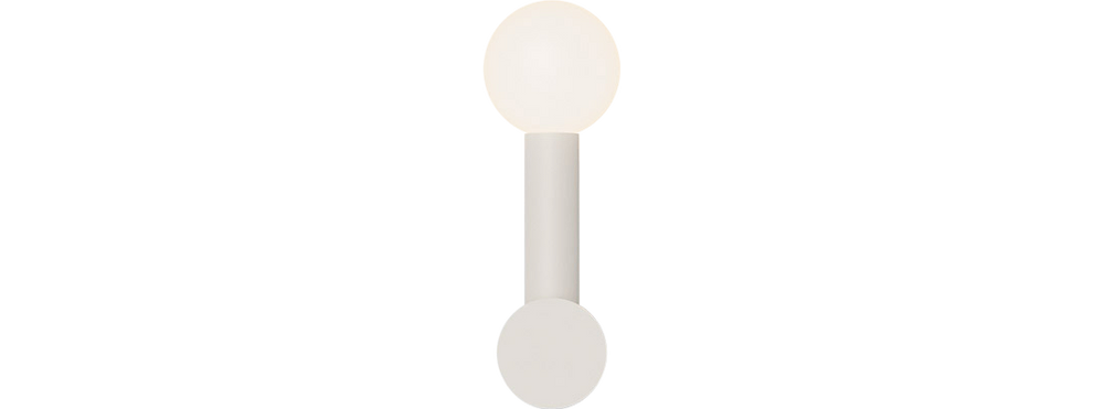 Robin :: Rigoberta Direct Mono white wall lamp/sconce, height 28.5 cm