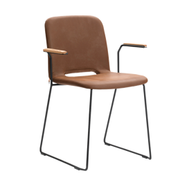 Mobitec :: Stuhl gepolstert Rob Breite 47 cm braun