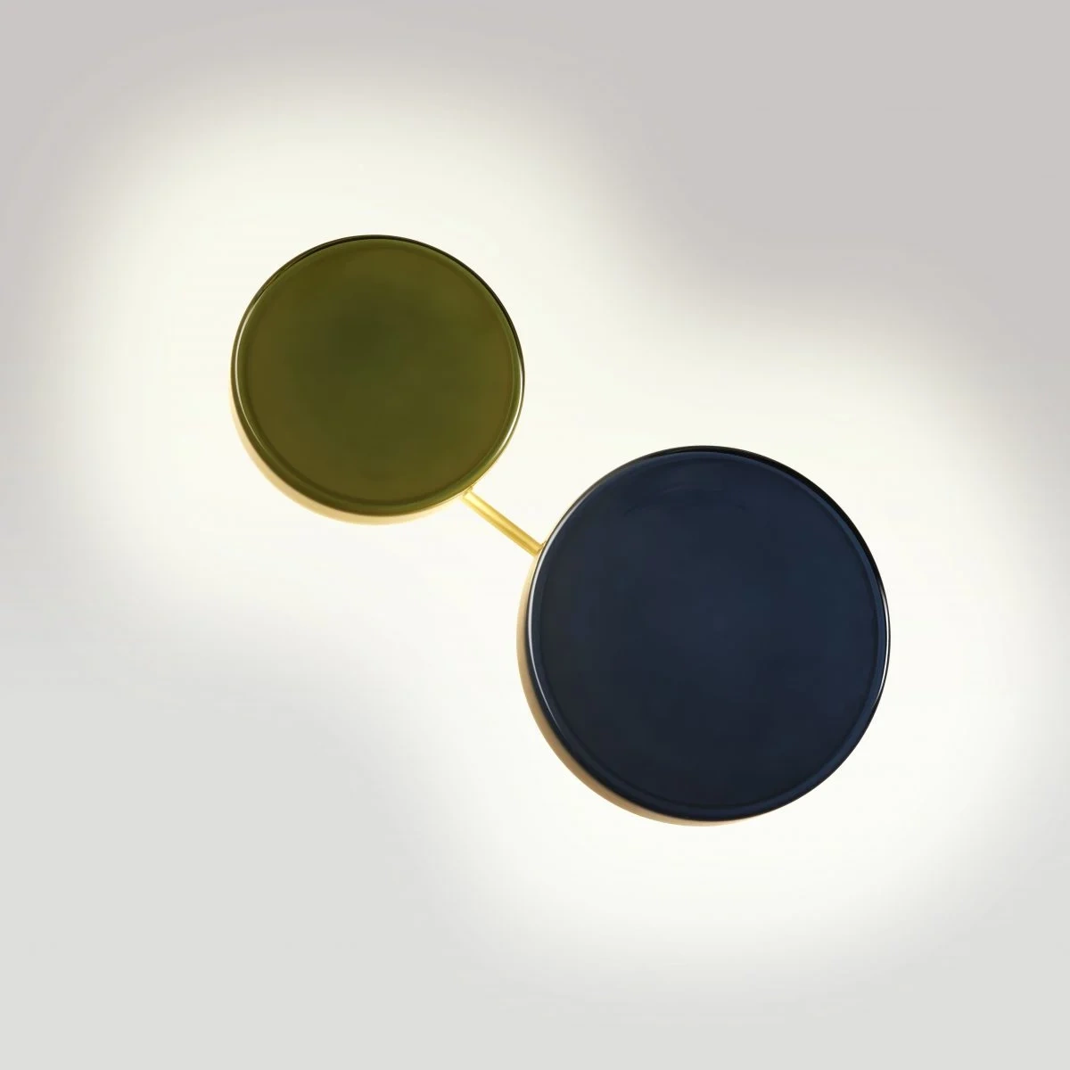 Marset :: Caramel wall lamp/sconce, diameter 28 cm, blue