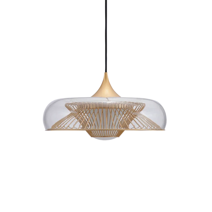 Umage :: Chordis pendant lamp, diameter 37.7 cm, transparent brass (shade only)