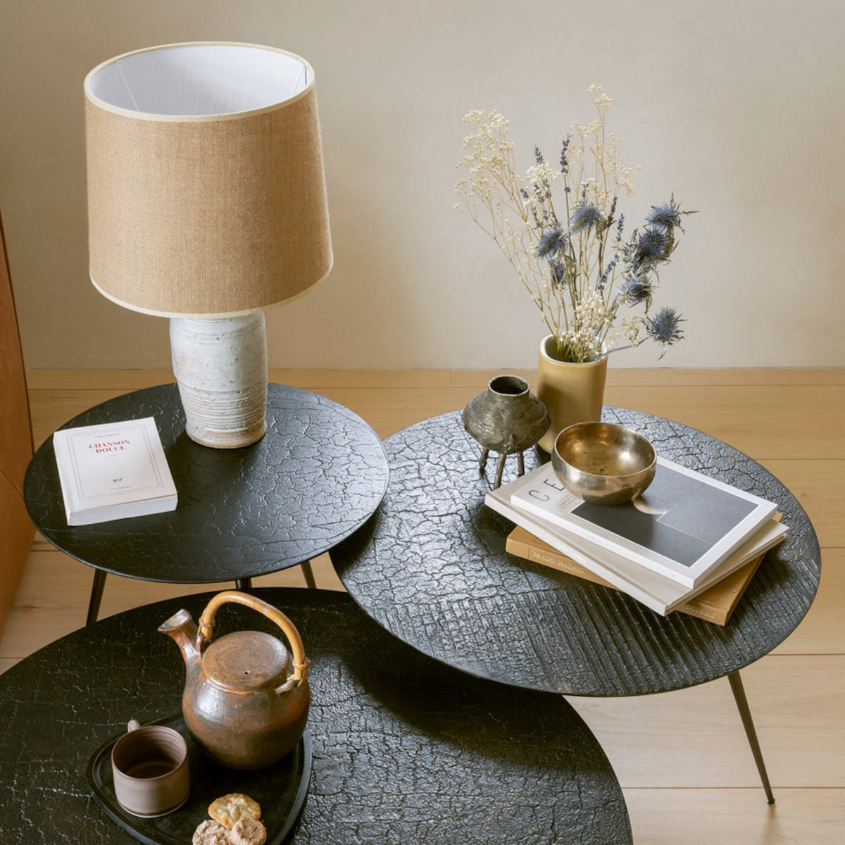 Ethnicraft :: Coffee Table Luna black lava